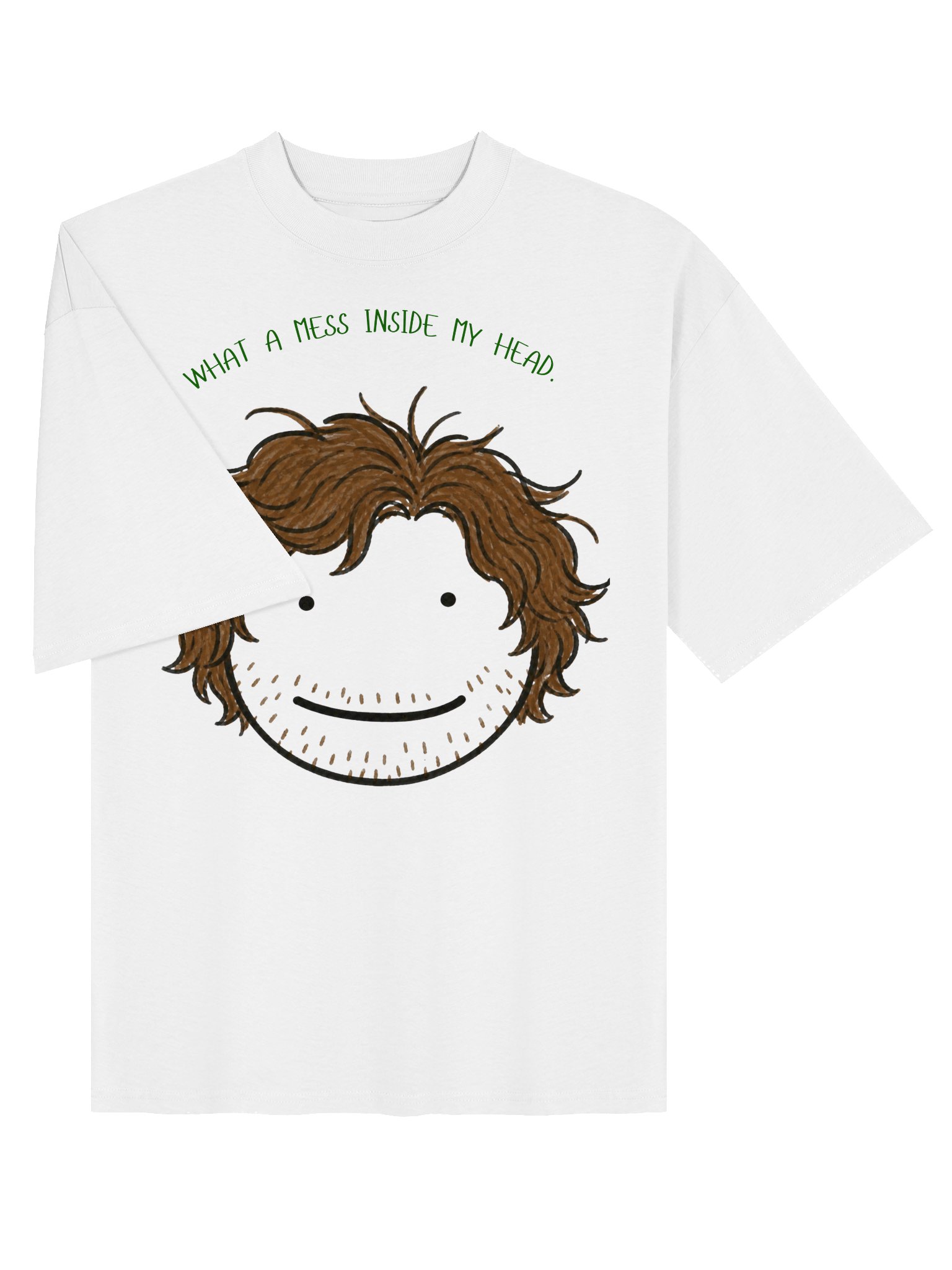 WHAT A MESS INSIDE MY HEAD. OVRSIZED TEE. product image (3)