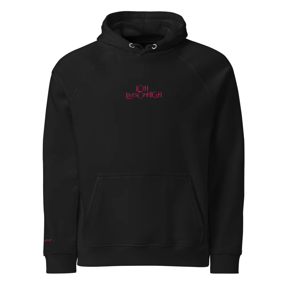 The Lives On HIGH | NEW CHAPTER | UNISEX Hoodie | Pink product image (7)