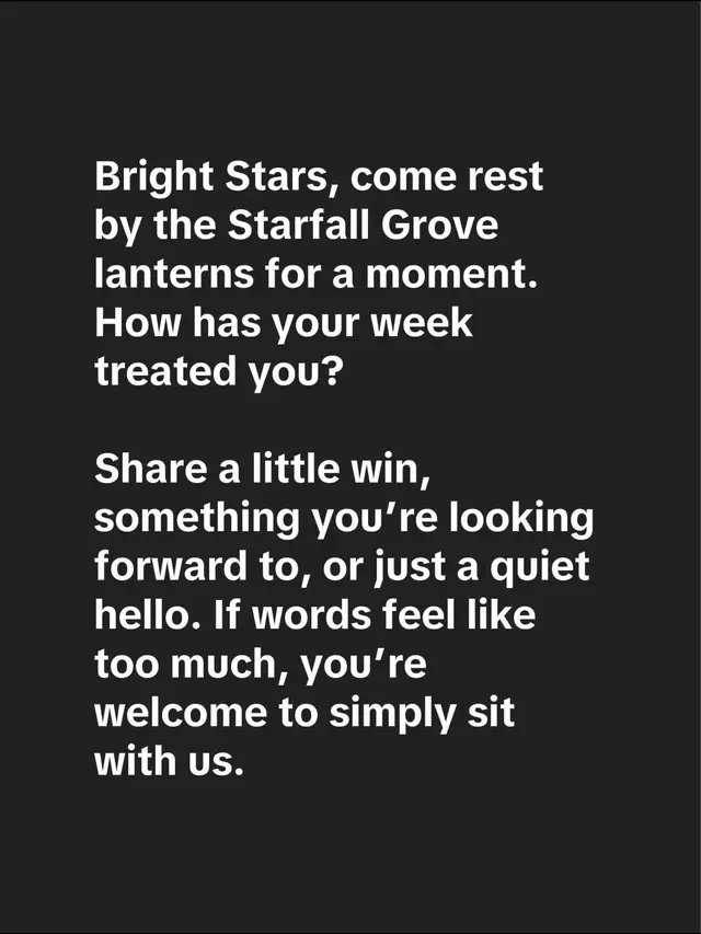 Bright Stars, come rest by the Starfall Grove lanterns for a moment. How has your week treated you? Share a little win, something you’re looking forward to, or just a quiet hello. If words feel like too much, you’re welcome to simply sit with us. #VTuber #CatgirlVTuber #DahliaStarbright #vtuber #envtuber 