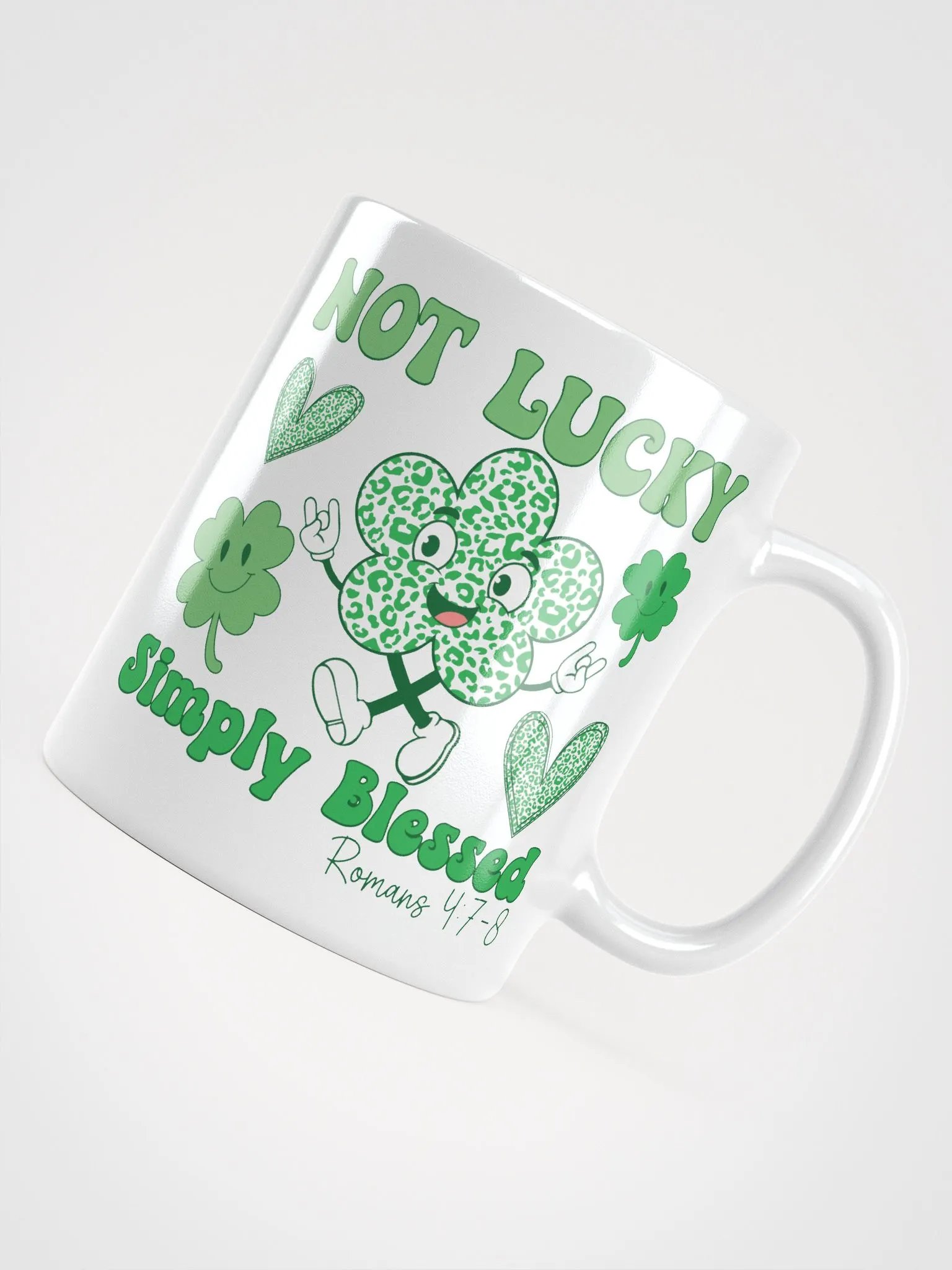 Not Lucky Simply Blessed Clover Mug product image (4)