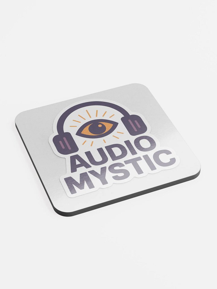 AUDIO MYSTIC — Headphones of Higher Perception Coaster product image (2)