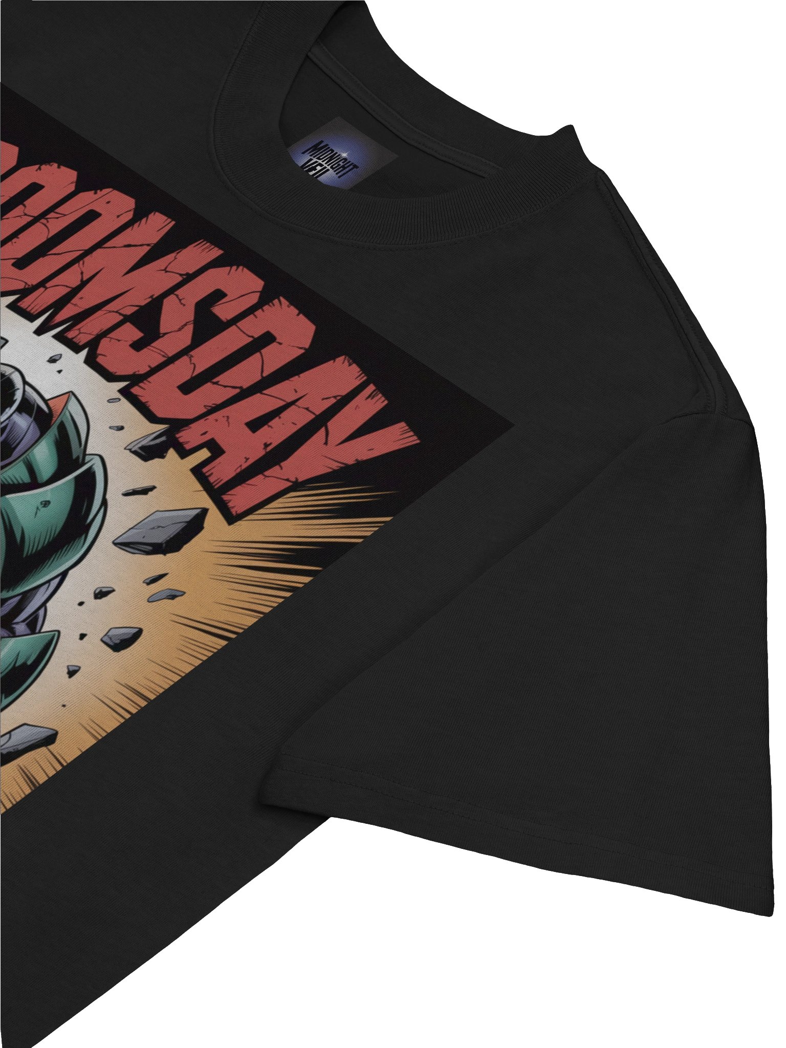 Apocalyptic Rampage: Doomsday Oversized Faded Tee product image (7)