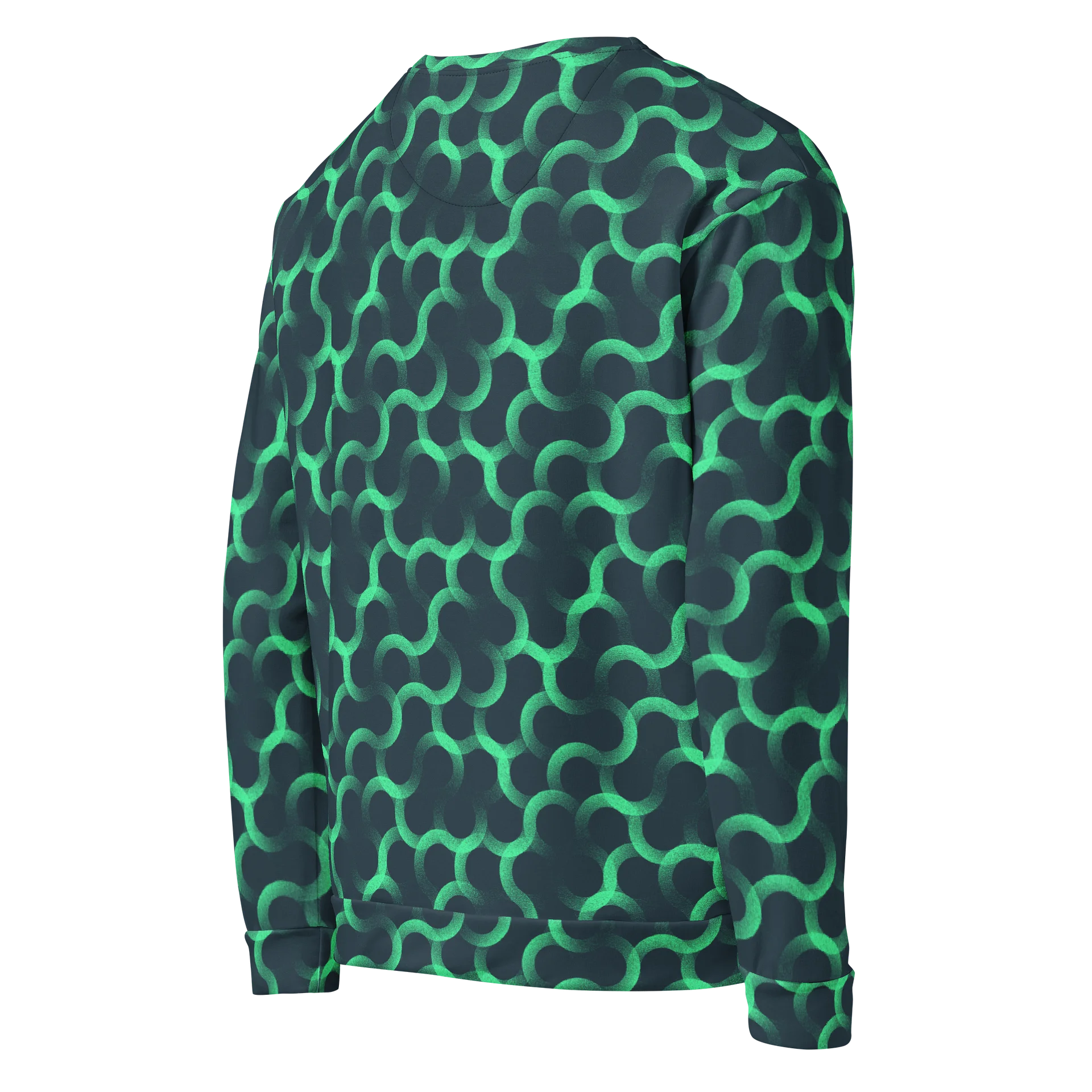 Vibrant Unisex Sweatshirt with Overlay Circles Pattern product image (5)
