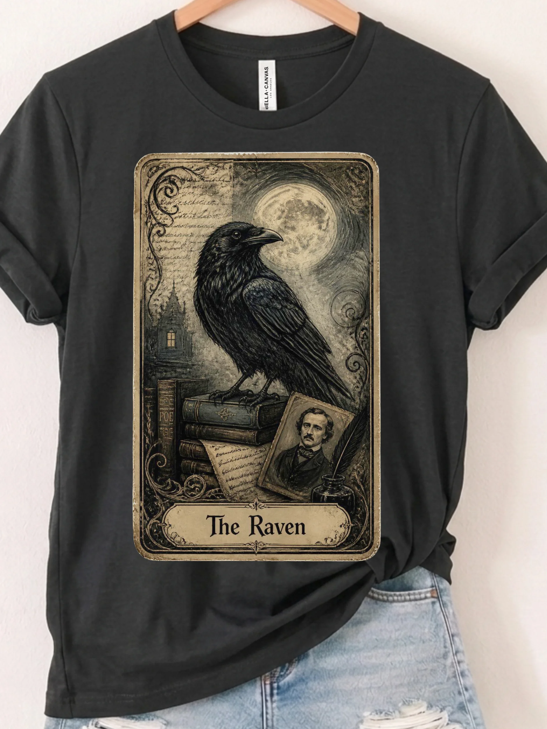 Edgar Allan Poe Tarot Shirt, The Raven Tee product image (1)