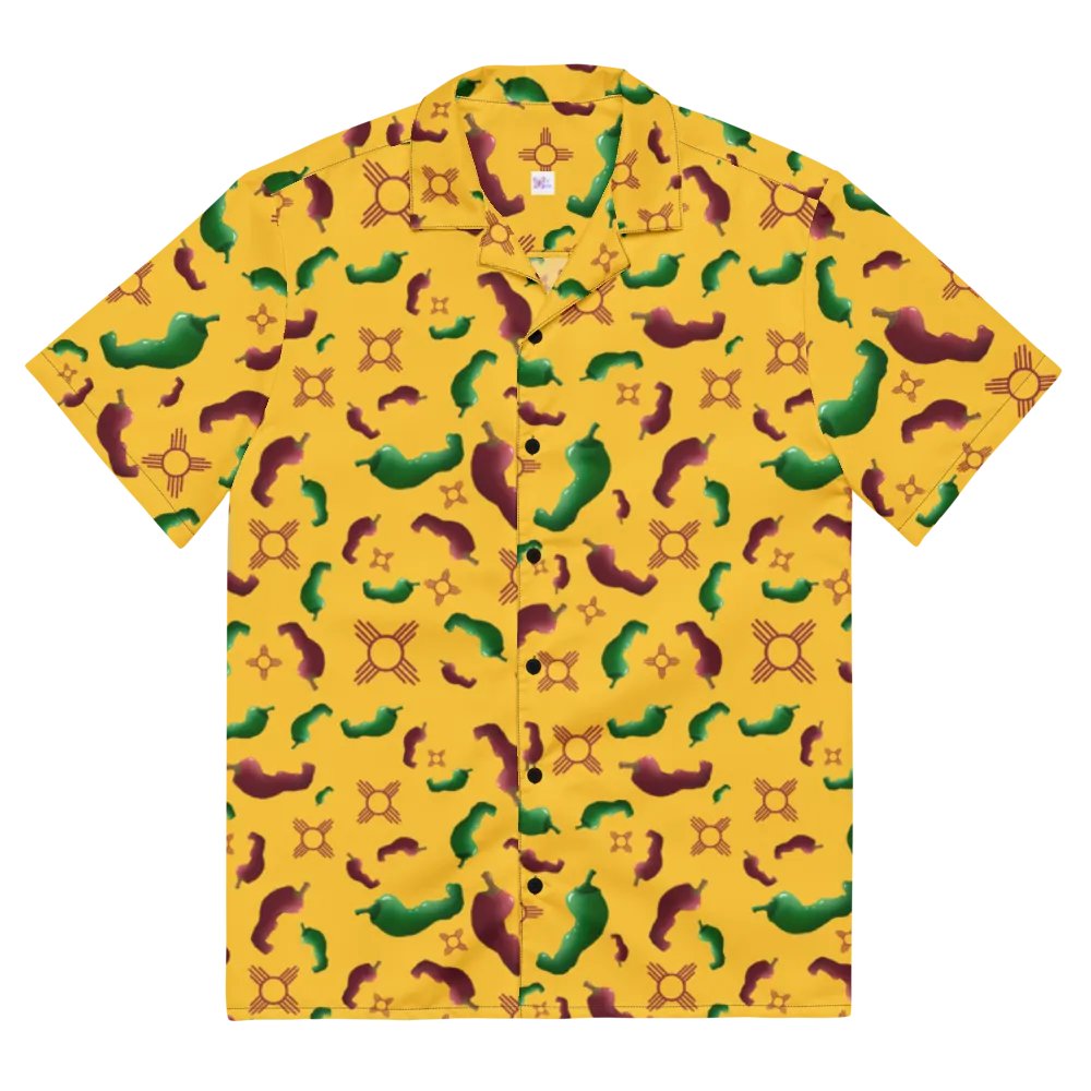 New Mexico Red & Green chile Zia Hawaiian Shirt product image (11)