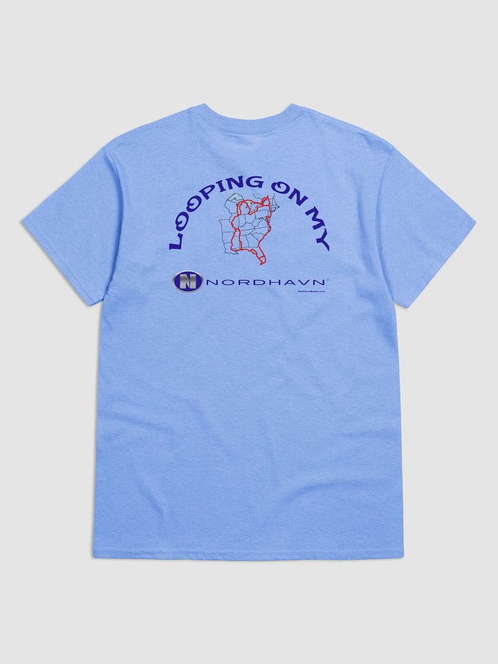 Looping On My Nordhavn - T-Shirt - Light Shirt w/Blue Logo product image (1)