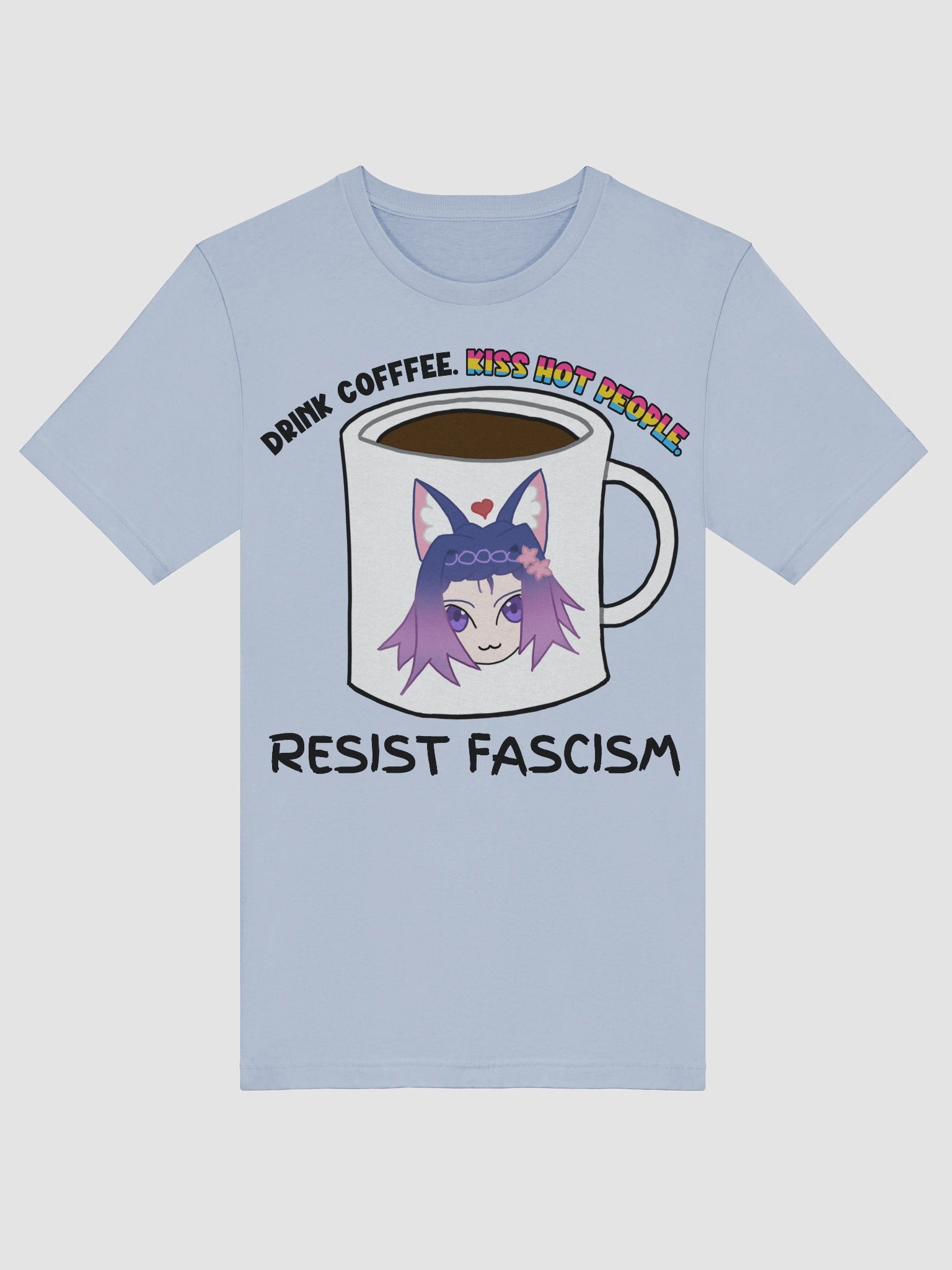 Drink Coffee. Pan Kiss Hot People. Resist Fascism Shirt product image (3)