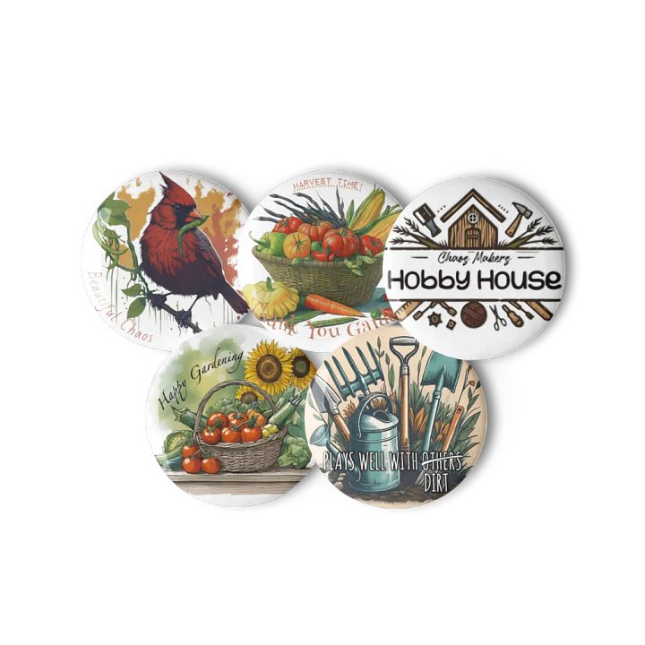Garden Collection - Button Pins product image (2)