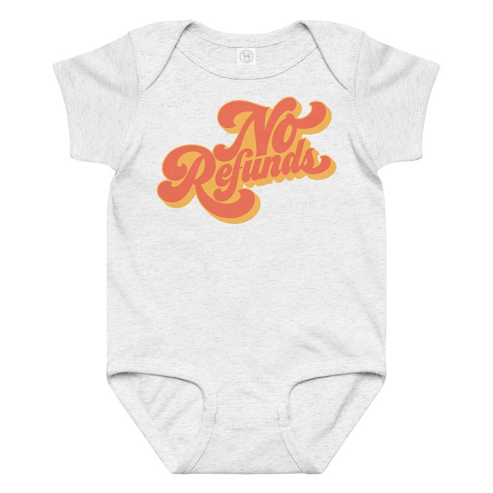 Retro Fine Print Baby Bodysuit product image (6)