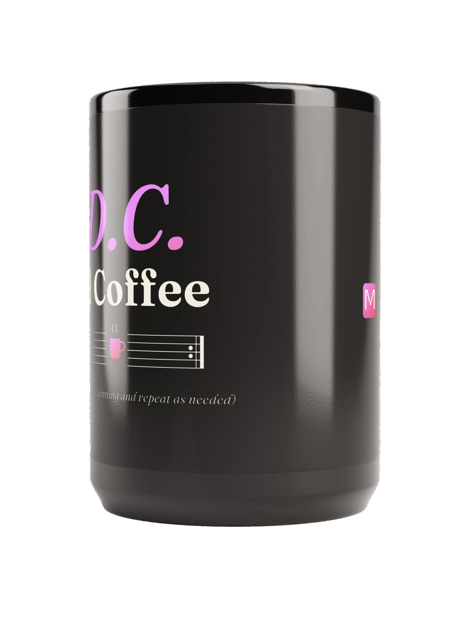 D.C. al Coffee Mug - Black product image (2)