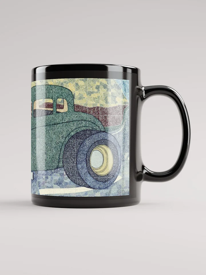 Green Hotrod Black Glossy Mug product image (2)