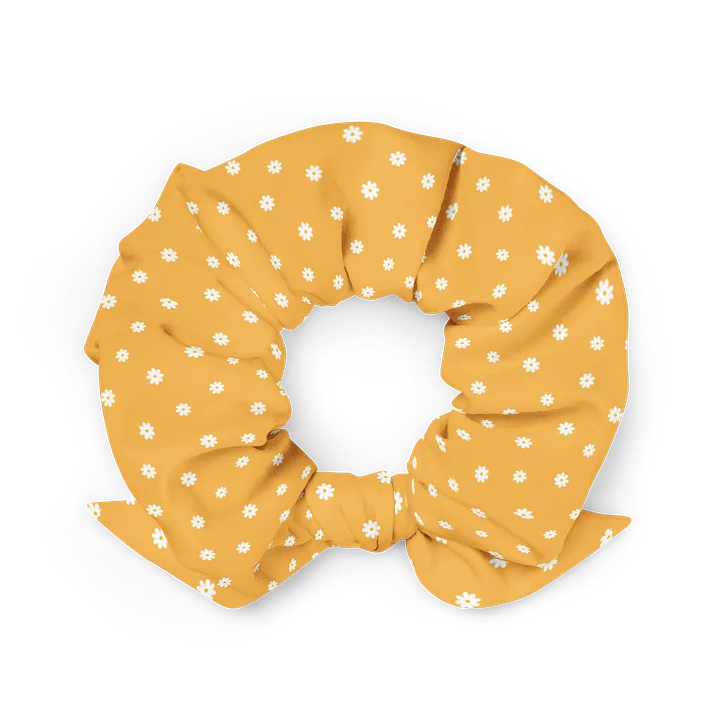 Mustard Daisy Print Scrunchie product image (2)