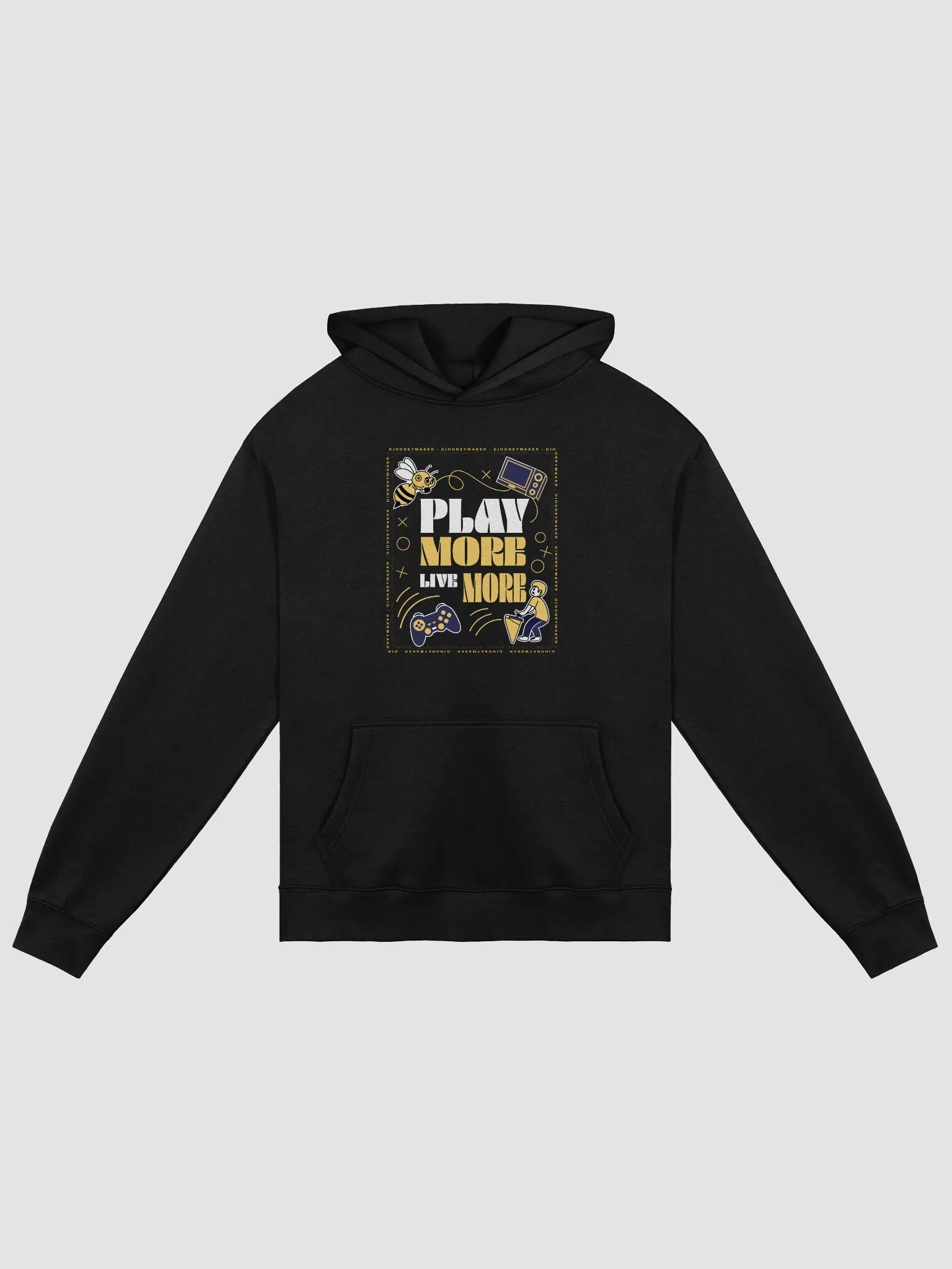 Play More Live More Unisex Premium Oversized Hoodie product image (1)