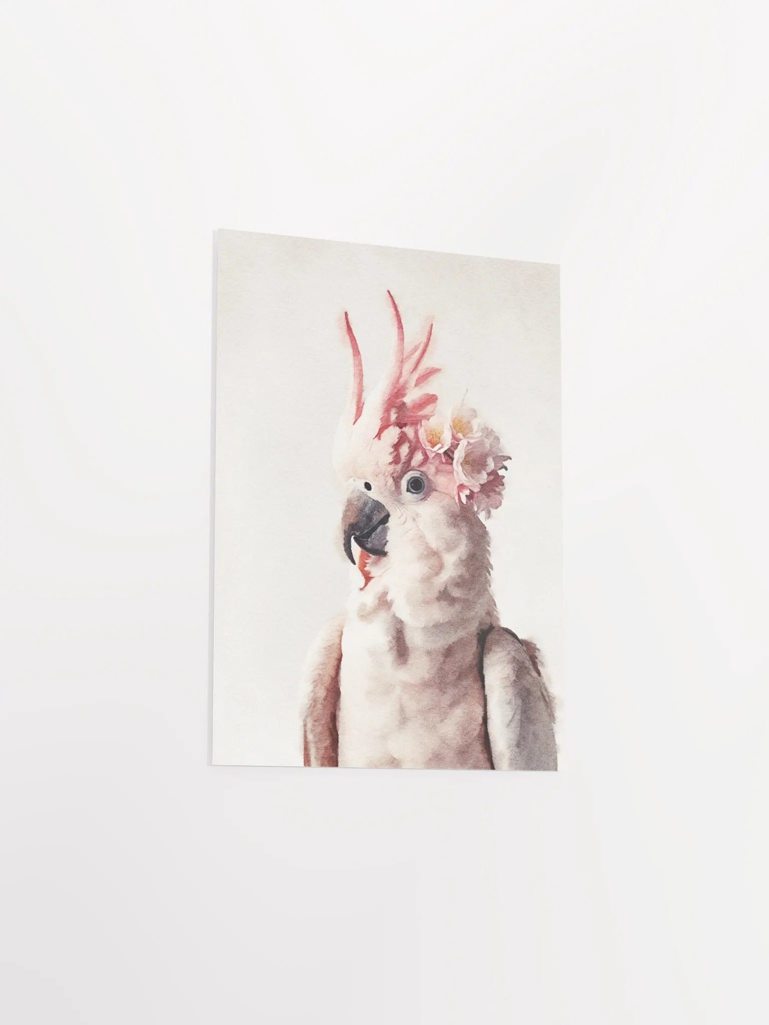 Whimsical Cockatoo Watercolor Poster product image (19)