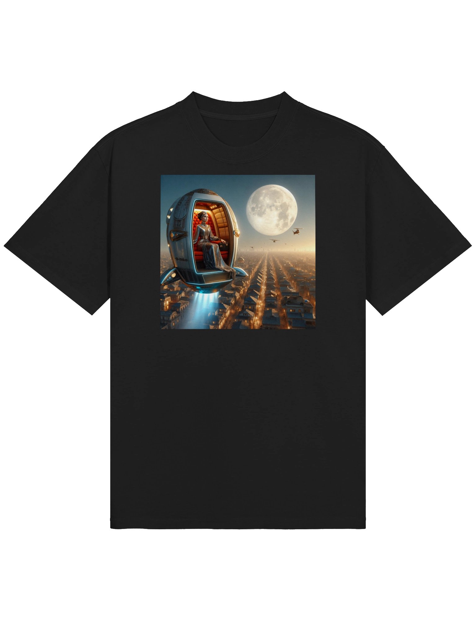 Retro Lunar Royalty Oversized Tee product image (1)