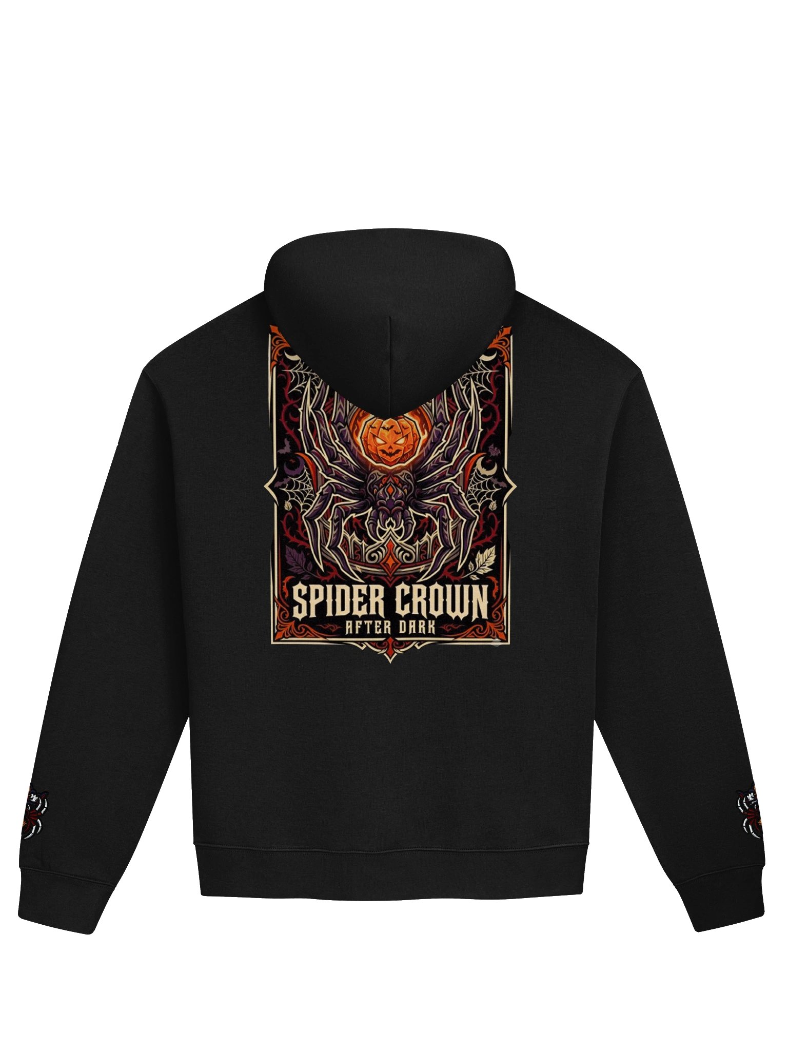 MINAY Originals | Spider Crown After Dark – Embroidered Heavyweight Hoodie product image (2)