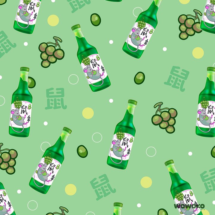 Micro Fiber Cloth - Zodiac Drinks - Soju Mouse/Rat product image (2)