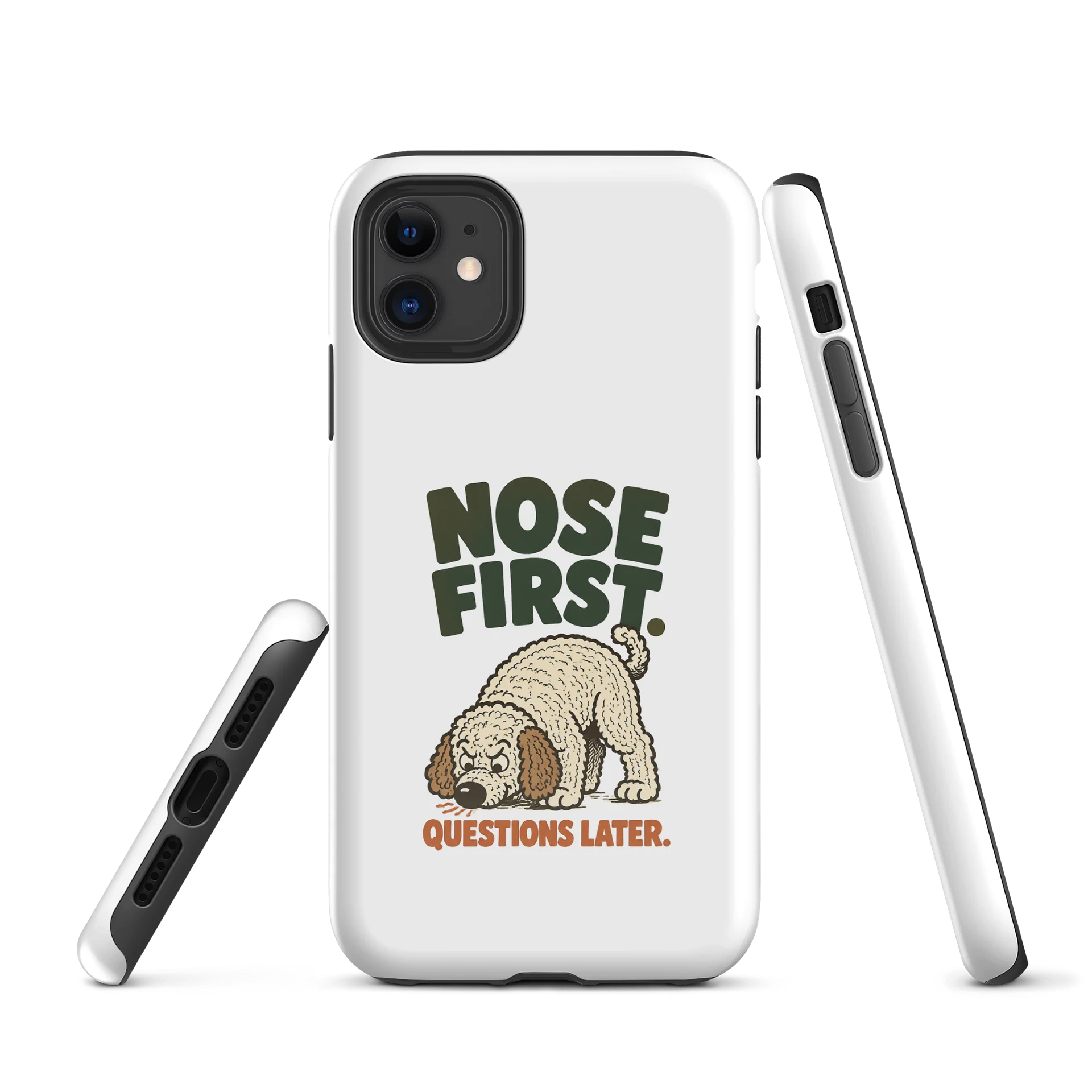Nose First, Questions Later – iPhone Case product image (1)