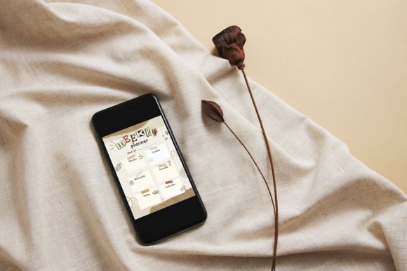 Beige Scrapbooking Style Weekly Planner. product image (5)