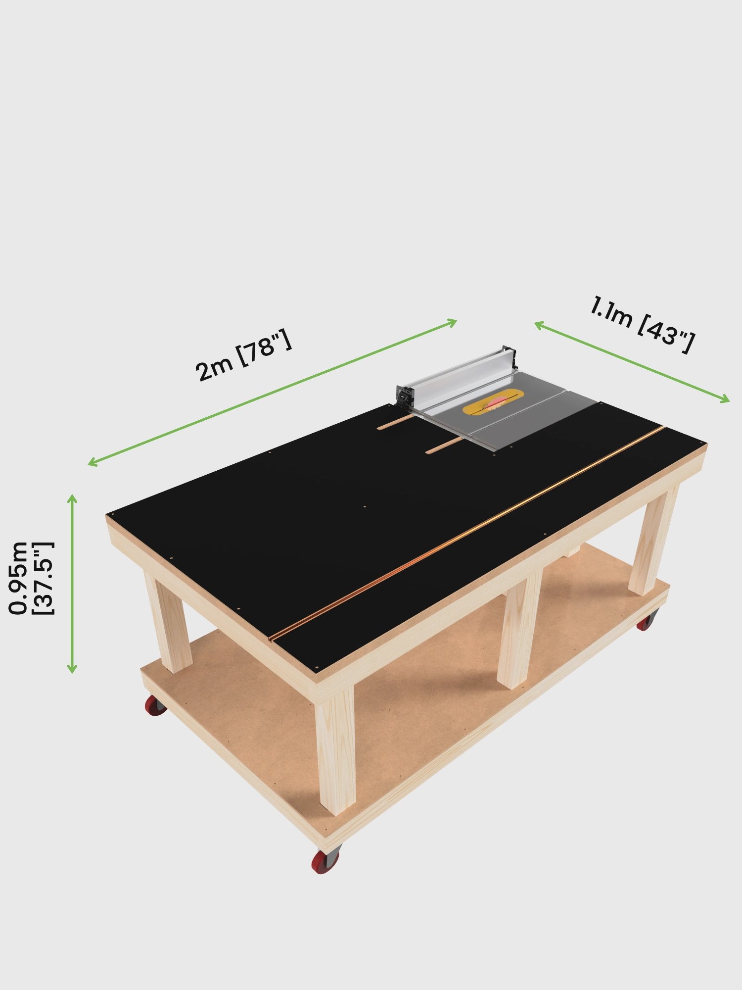 Workbench and Outfeed Table | Digital Plans product image (5)