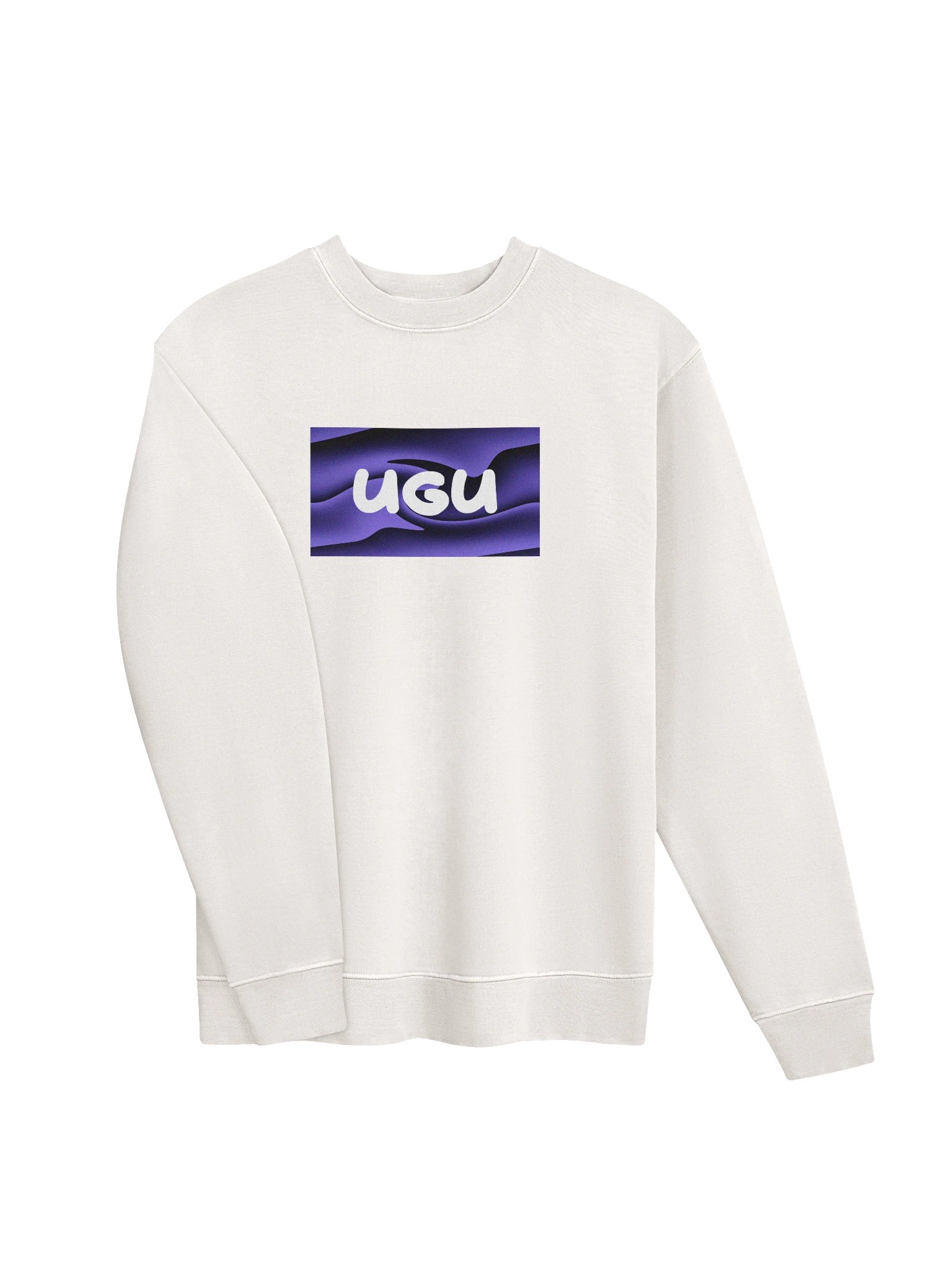 UGU.EXE Premium Sweatshirt — White Edition product image (3)