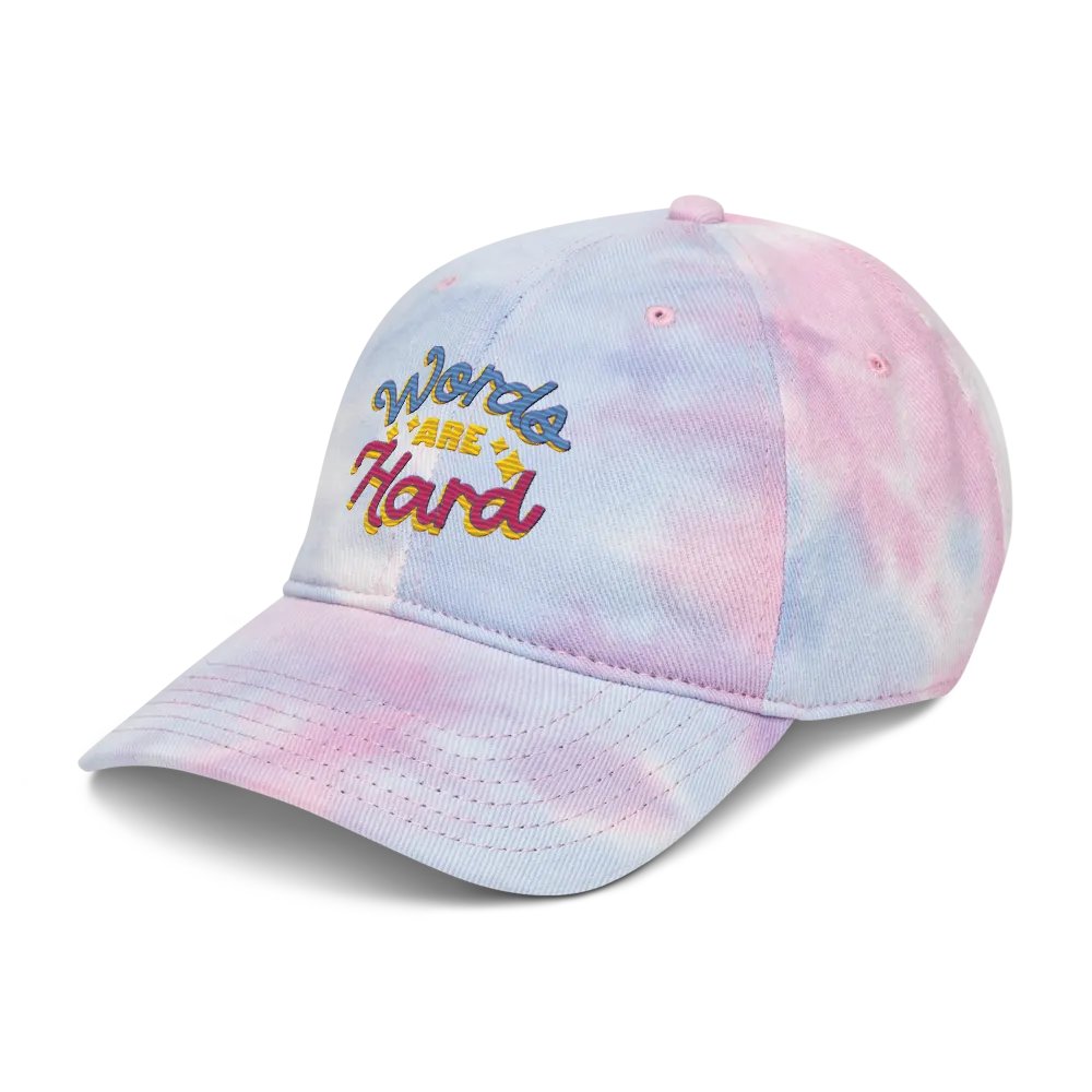 Words Are Hard Tie-Dye Hat product image (43)