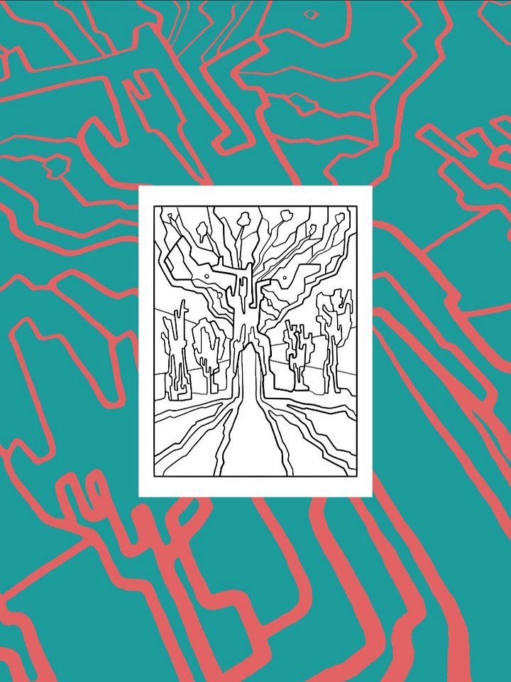 Magic Forest Colouring Page product image (1)