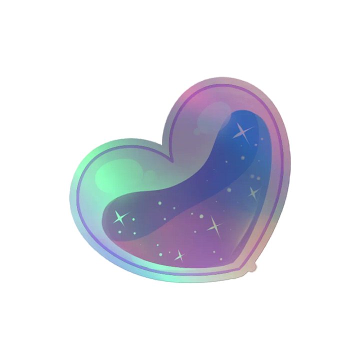 Dezciimi Heart Holographic Sticker product image (2)