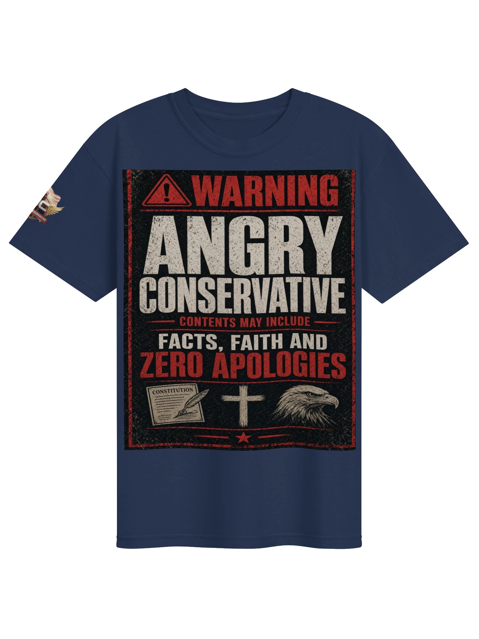 Warning T-shirt product image (1)