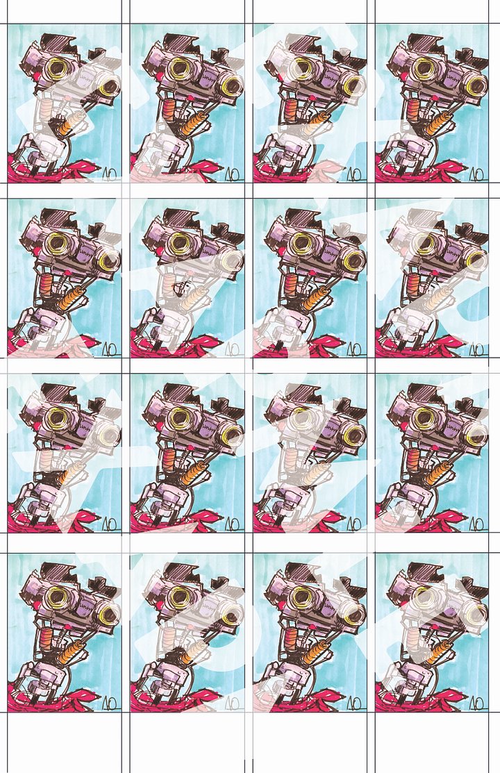DIY Trading Card Contact Sheet product image (1)