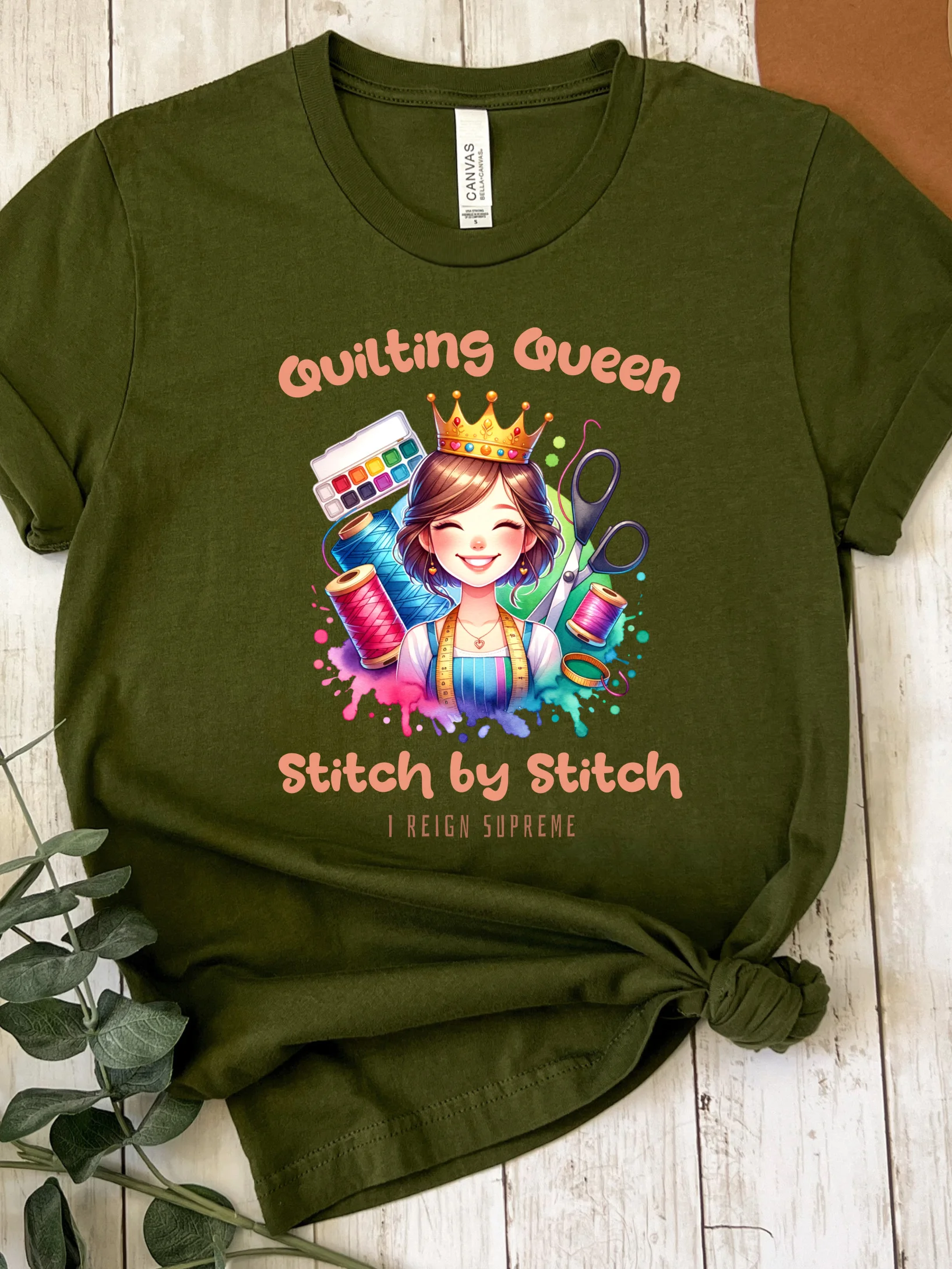 Quilting Queen Stitch by Stitch Tee product image (2)