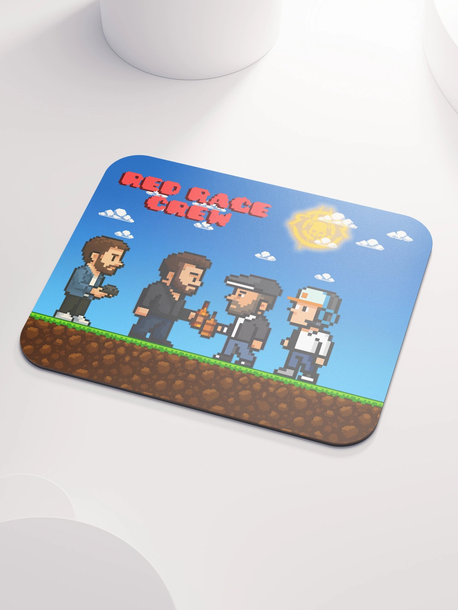 Red Rage Crew – Pixel Mauspad (Level 1) product image (3)