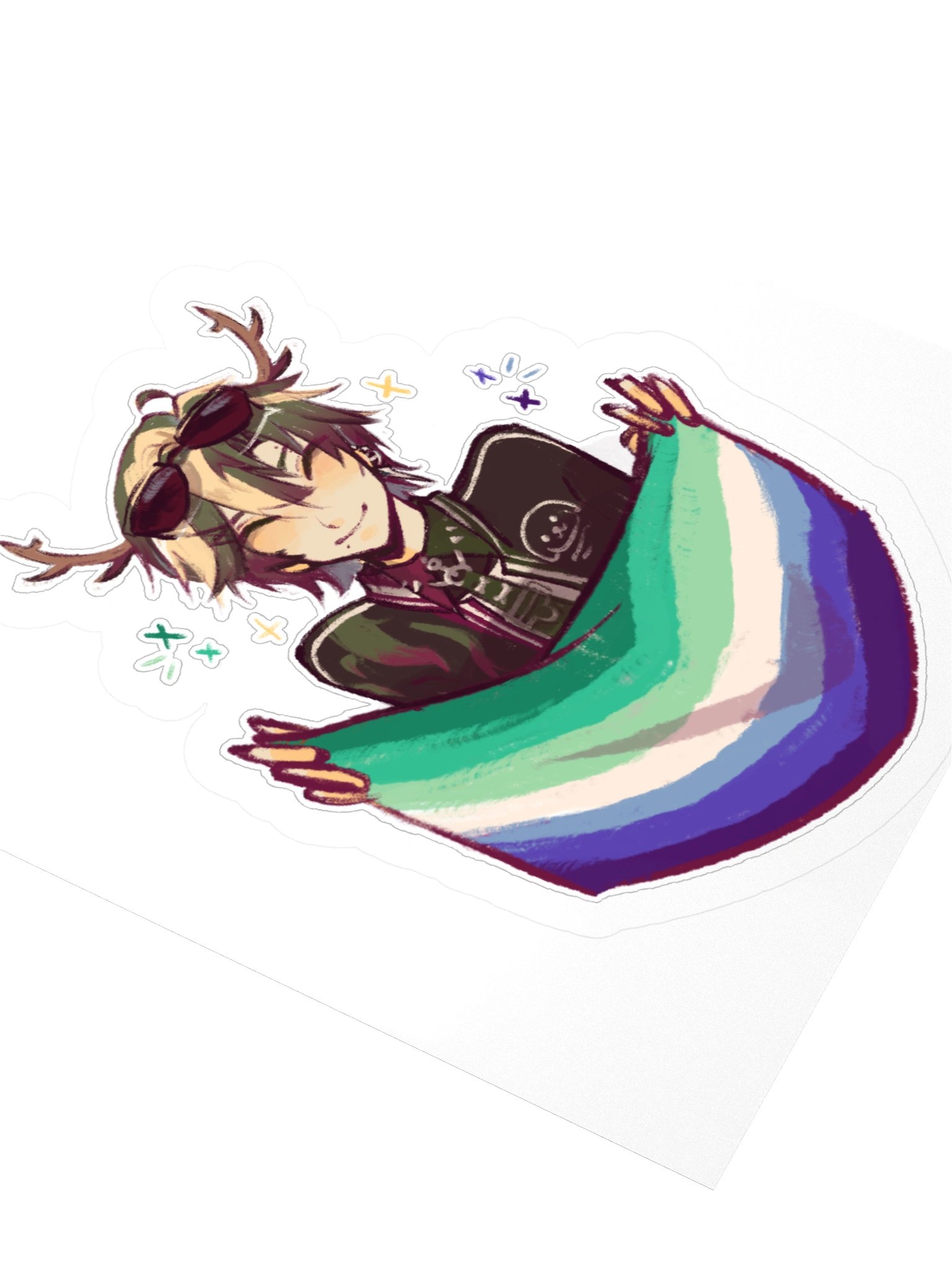 Leafy Monstera MLM Flag Pride Sticker product image (3)