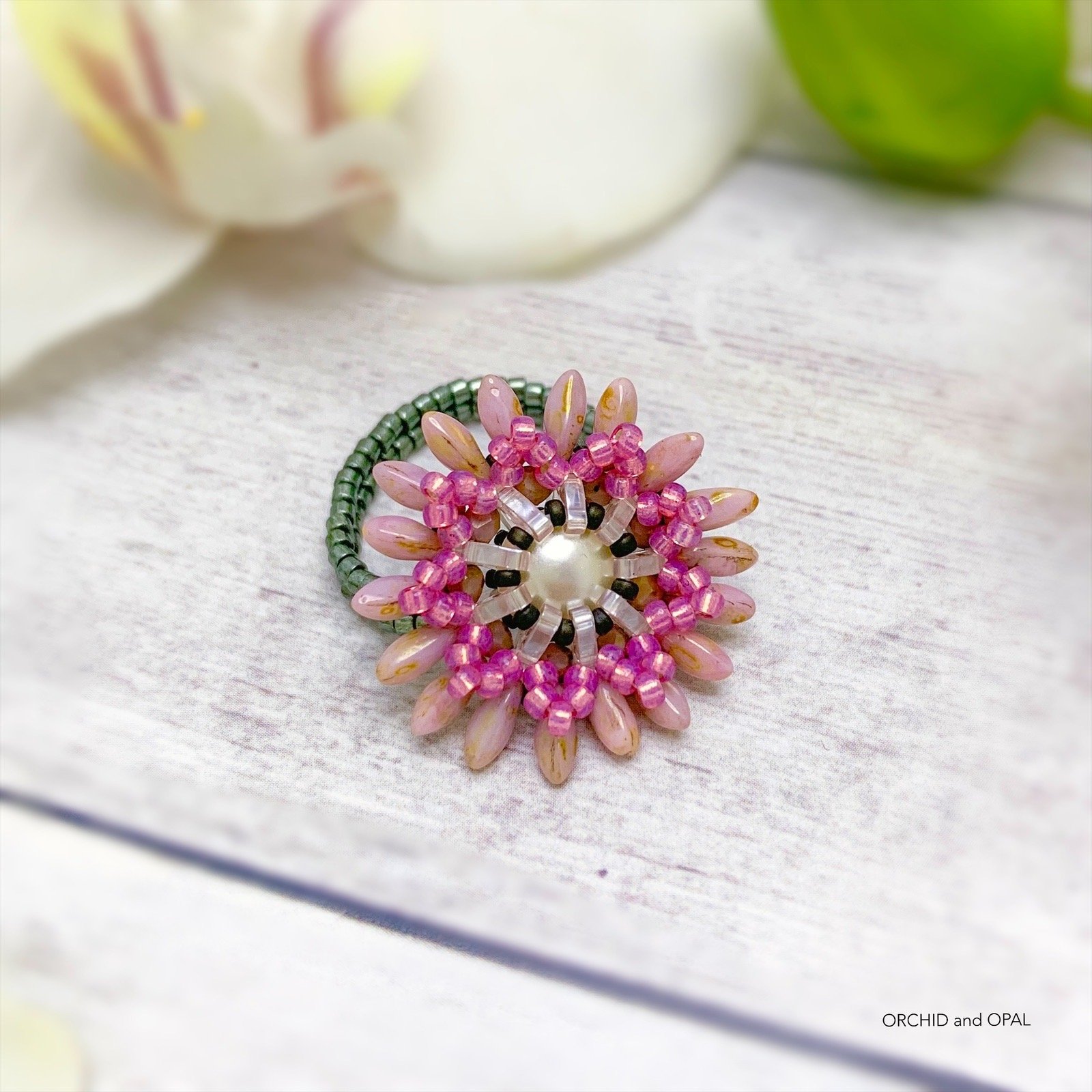 Digital Beading Pattern – Cherry Blossom Festival Ring product image (4)
