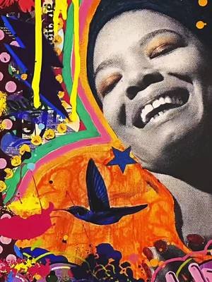 🕊️ new limited edition print ❣️ dropping friday 9/1 at 12pm EST with House of Roulx starring Maya Angelou • And Still I Rise • edition of 25  #art #prints #streetart #graffiti #mayaangelou 