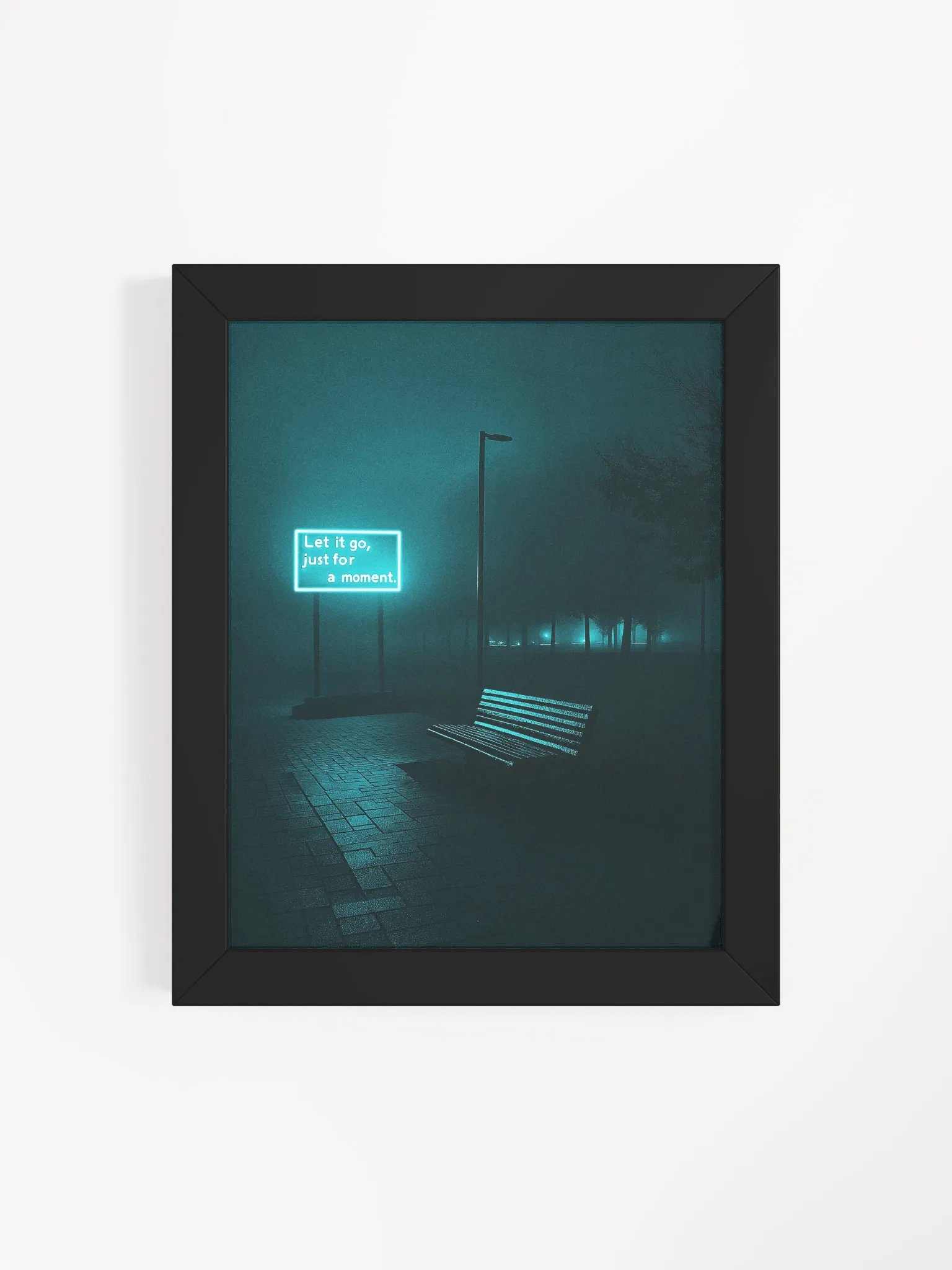 "Let it go, just for a moment" Framed Poster product image (4)