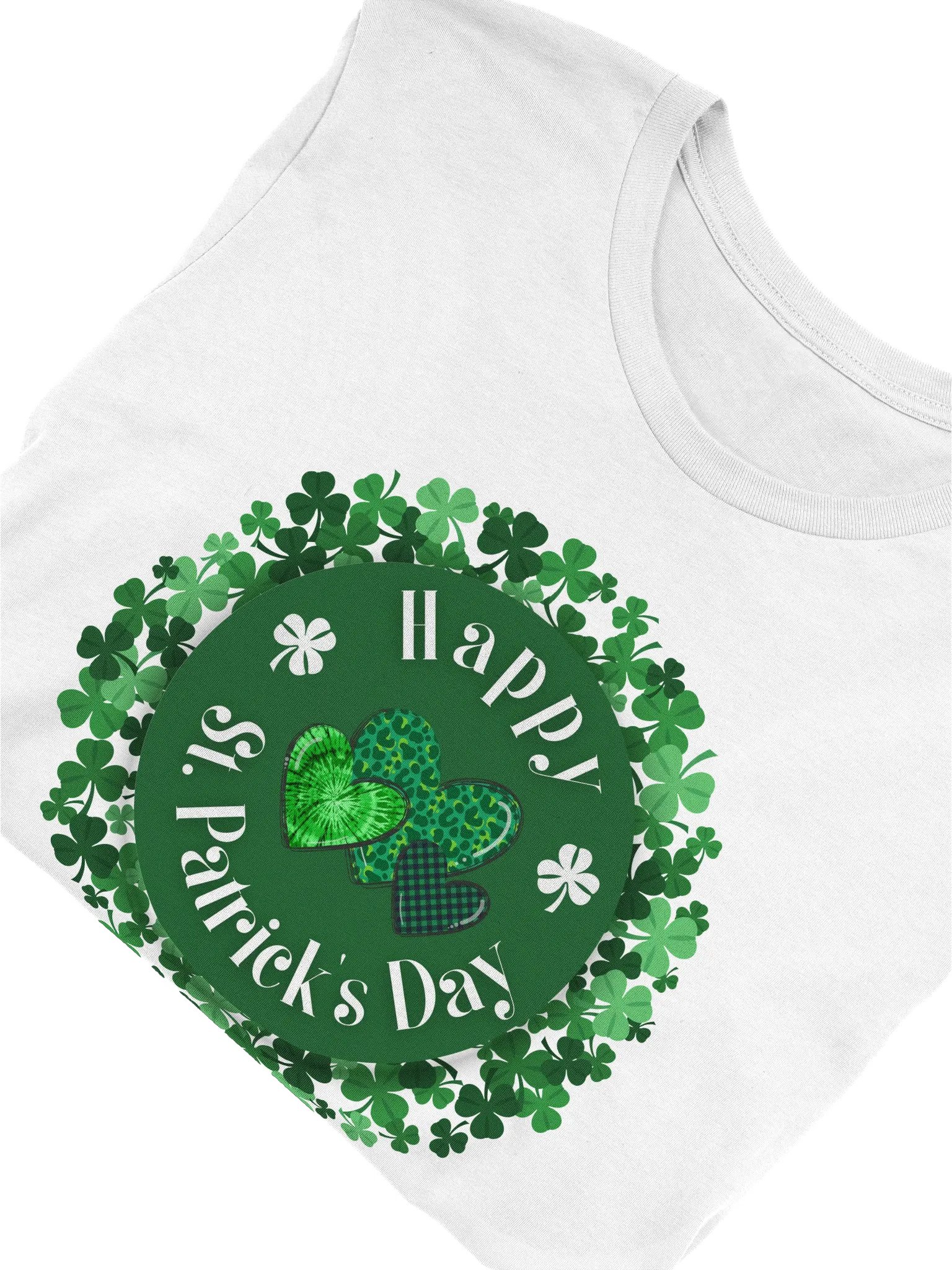 Happy St. Patrick's Day Clover Design T-Shirt product image (5)