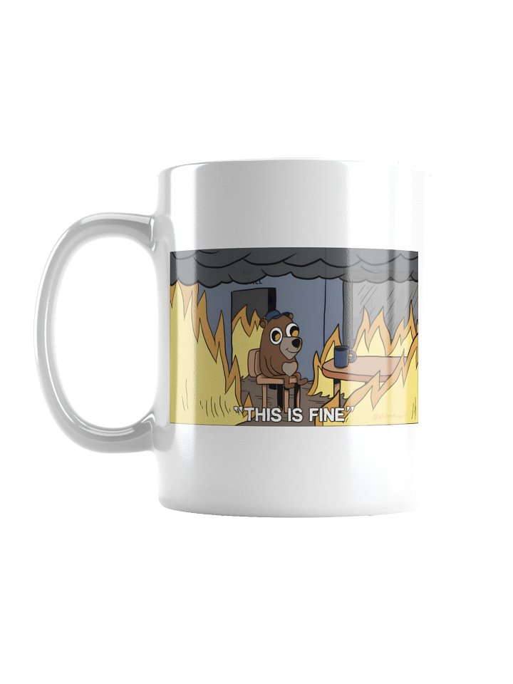 "This is Fine" Chicago Fire Bear Mug product image (2)