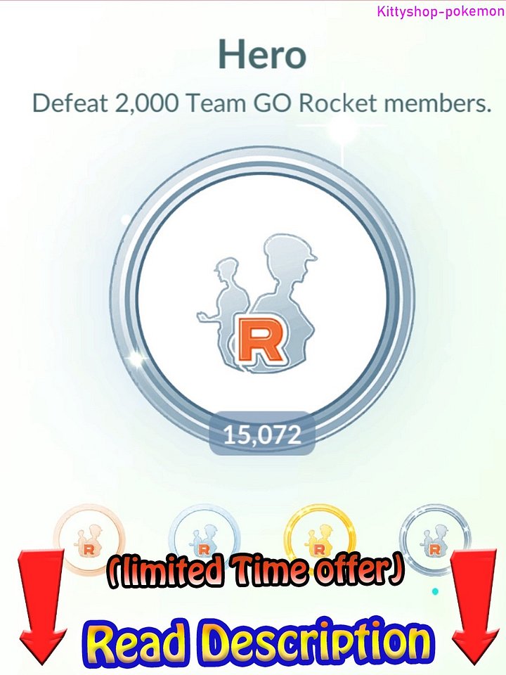 🟢Pokémon Go!🎖- Custom offer x65 defeating Grunts (safest) 100% safe completed by manually product image (1)
