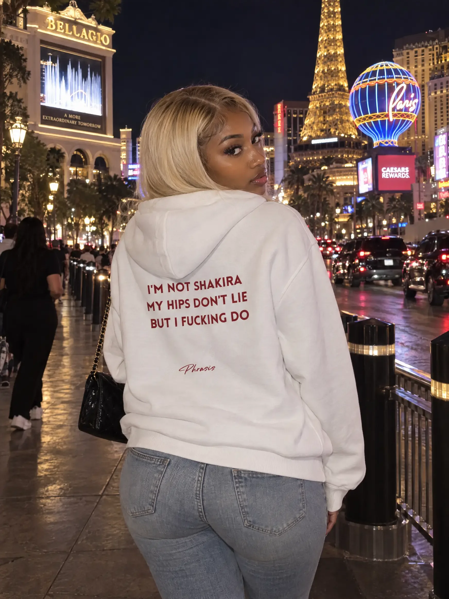 Shakira hips don't lie - Hoodie — White, photo 3