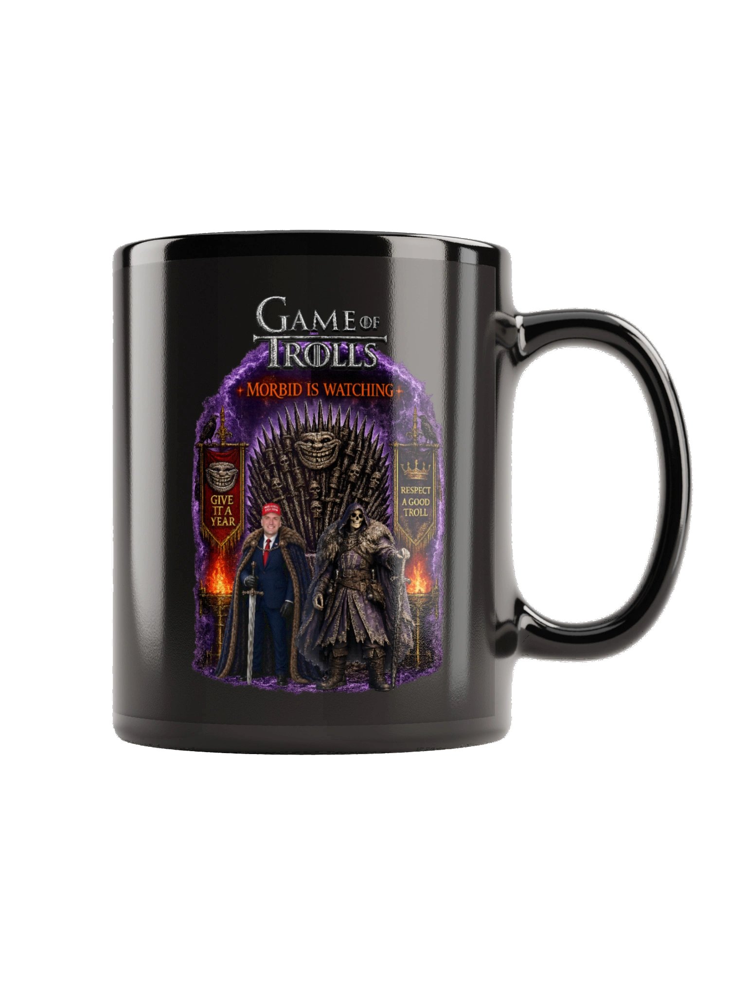 Game of Trolls Black Glossy Mug product image (1)