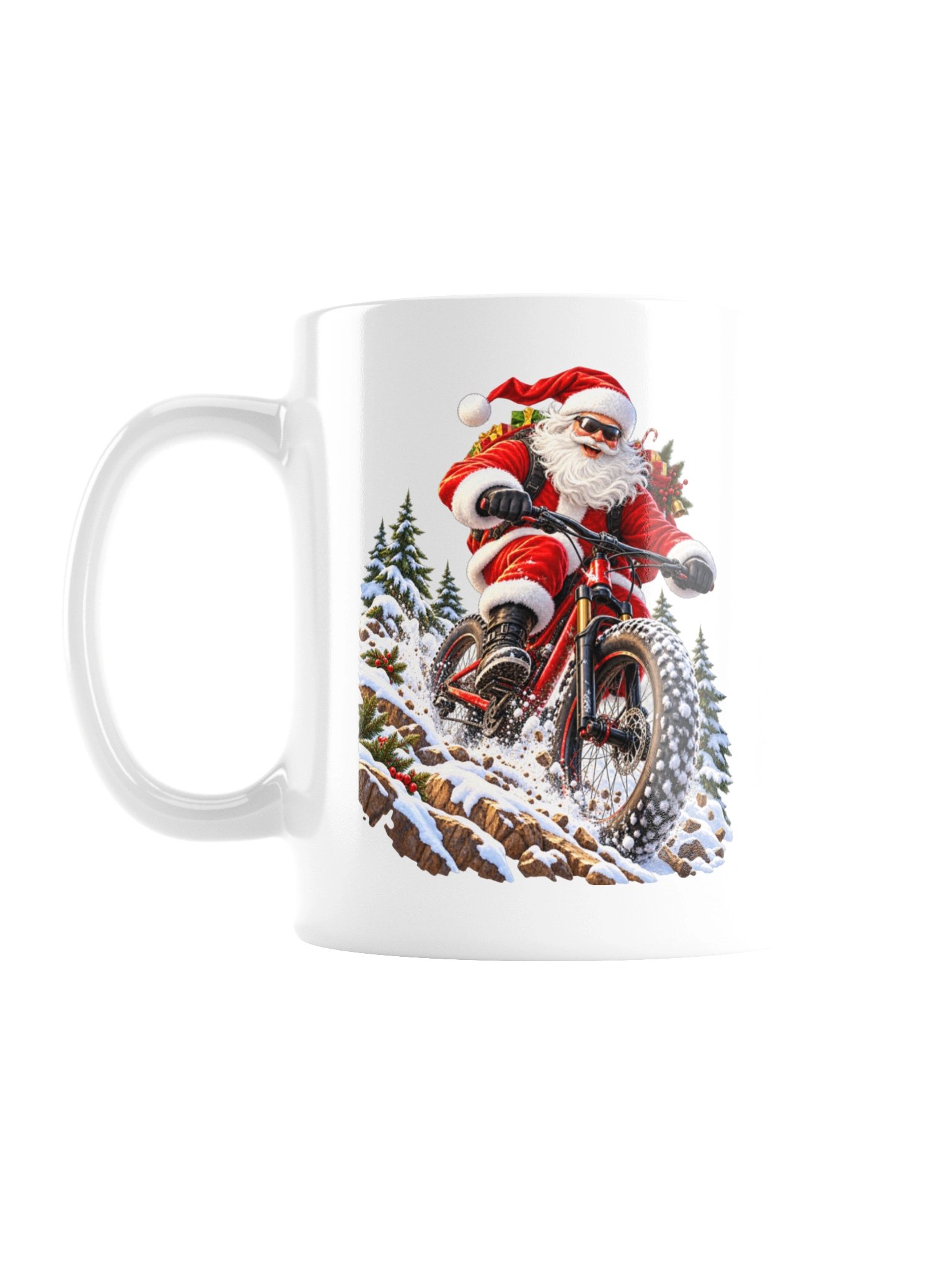 MOUNTAIN BIKING SANTA - MUG product image (3)
