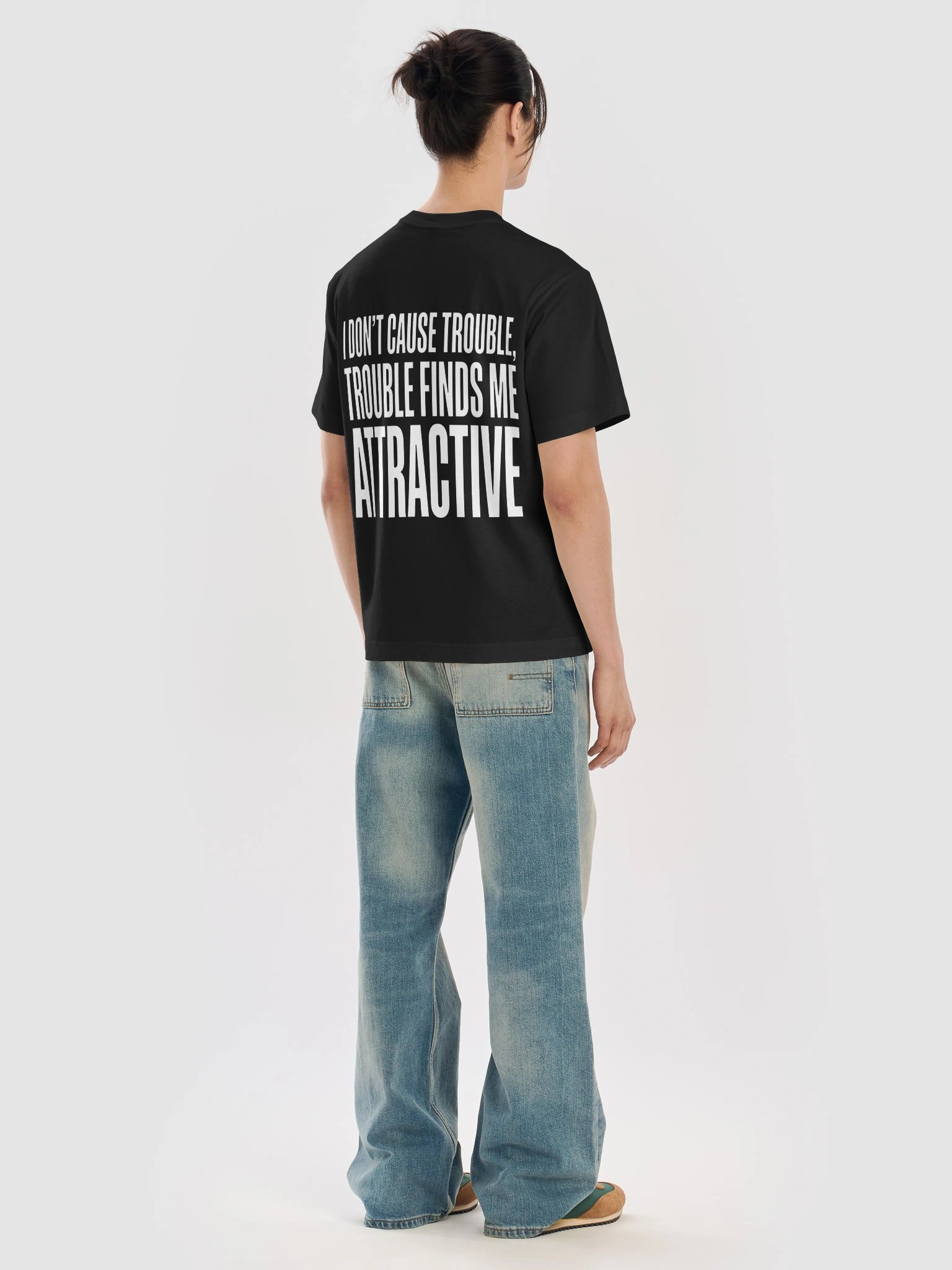 Trouble Finds Me Attractive Bold Text product image (4)