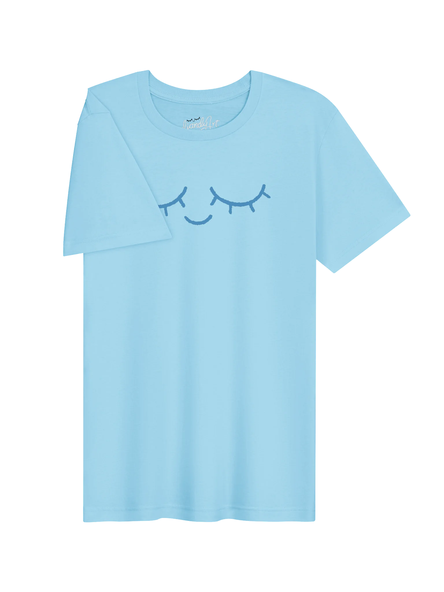 Diandyart logo blue t-shirt product image (3)