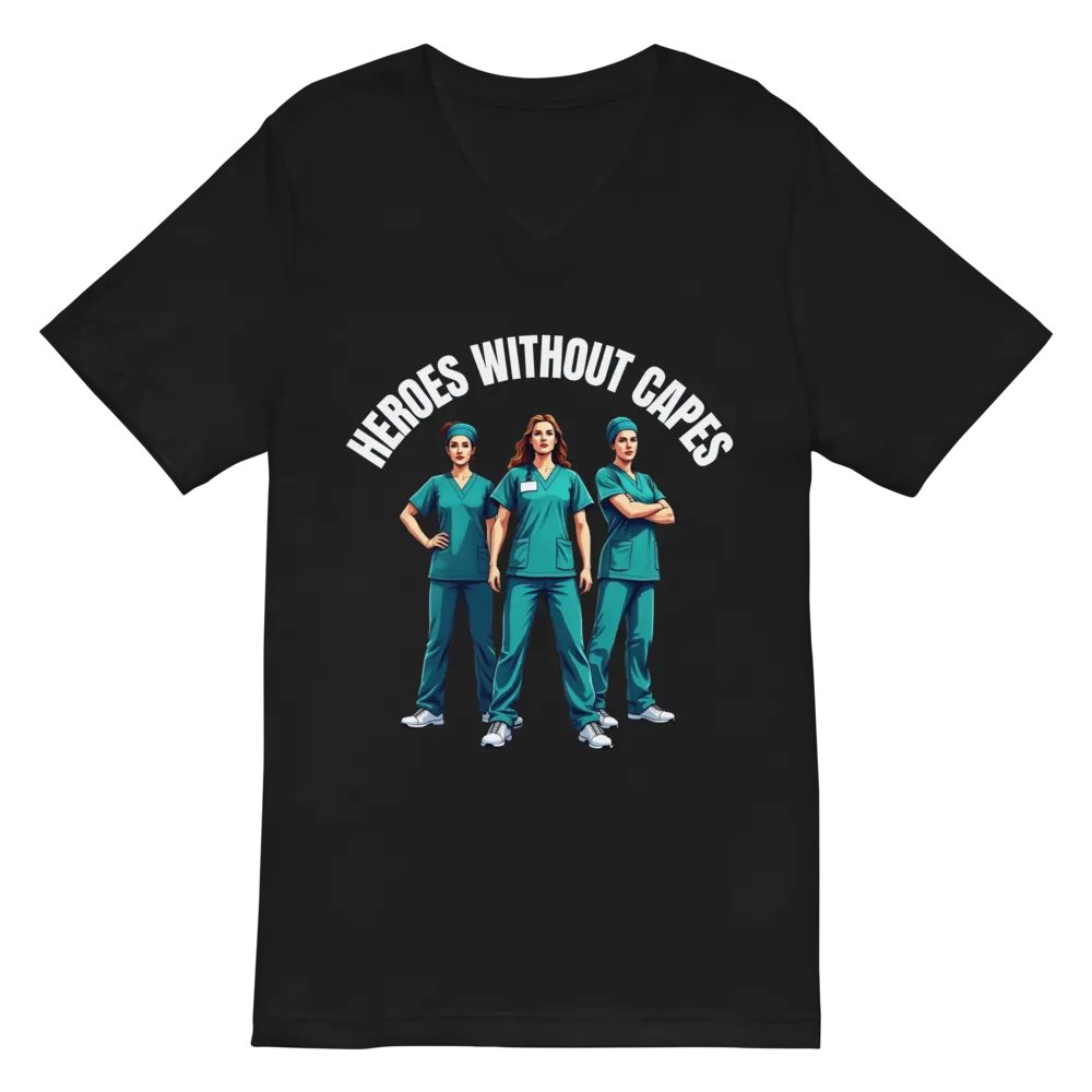 Heroes Without Capes V-Neck Tee product image (2)