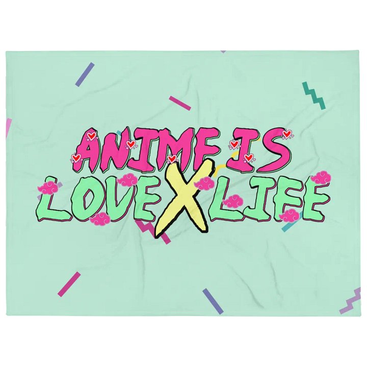 Anime Is Love X Life Throw Blanket product image (2)