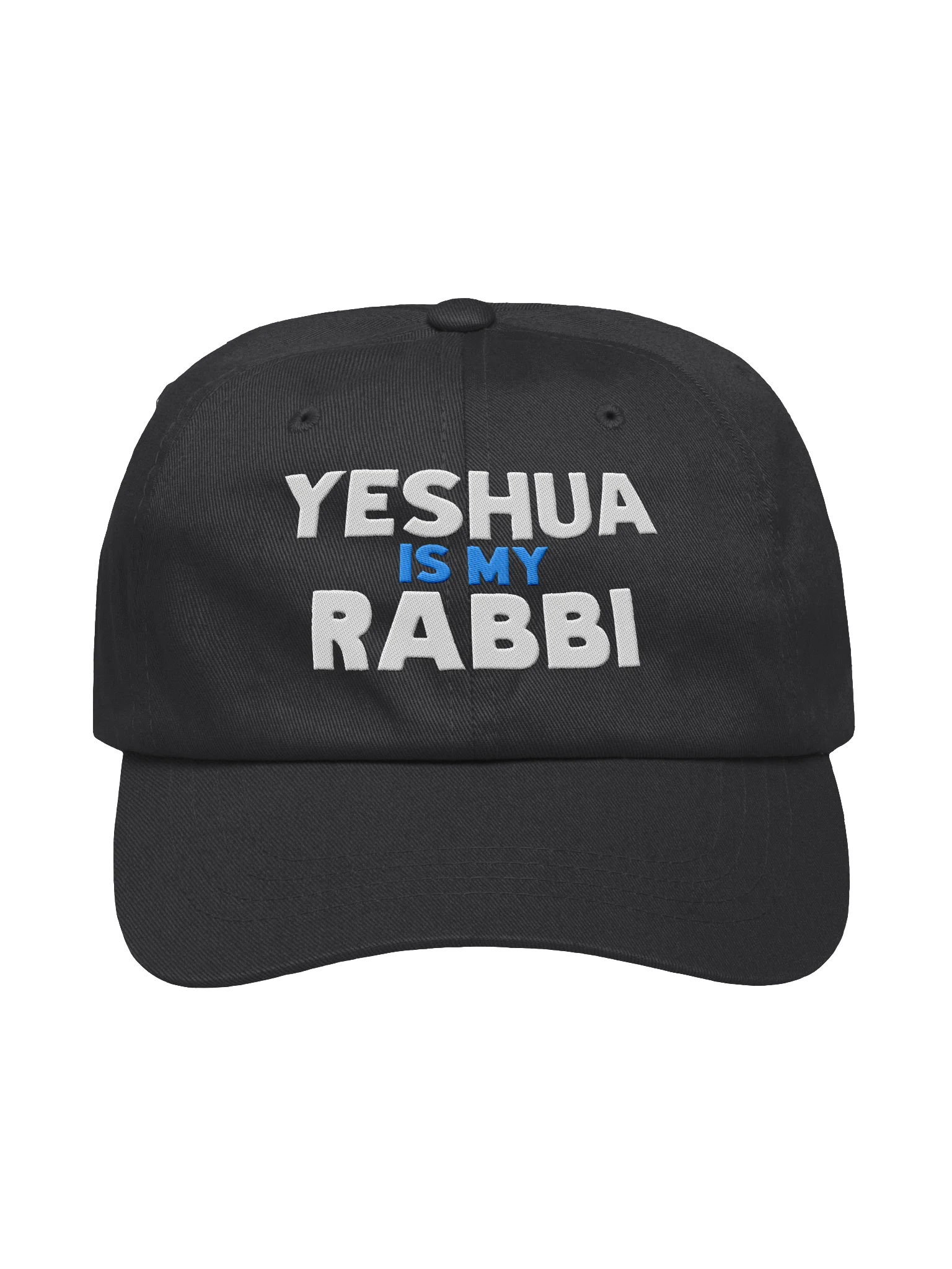 Yeshua is my Rabbi Cap Israel white blue product image (3)