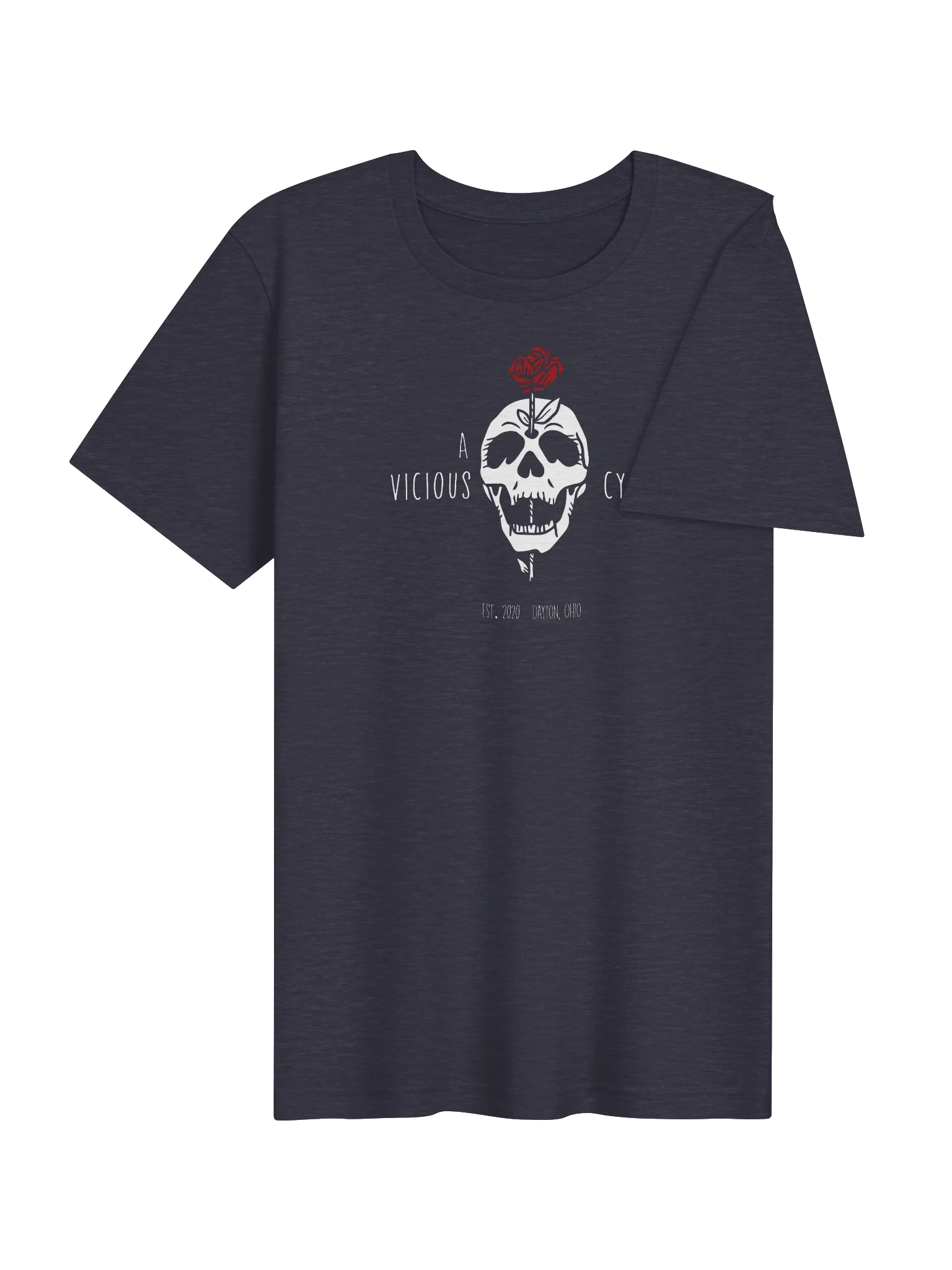A Vicious Cycle Skull & Rose Tee product image (26)