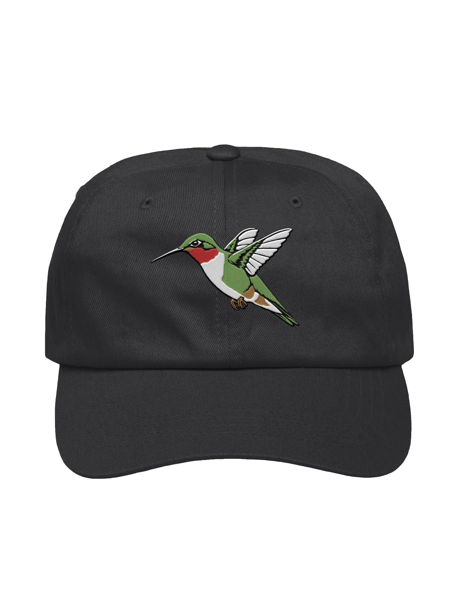 Ruby Throated Hummingbird Embroidered Dad Hat product image (3)