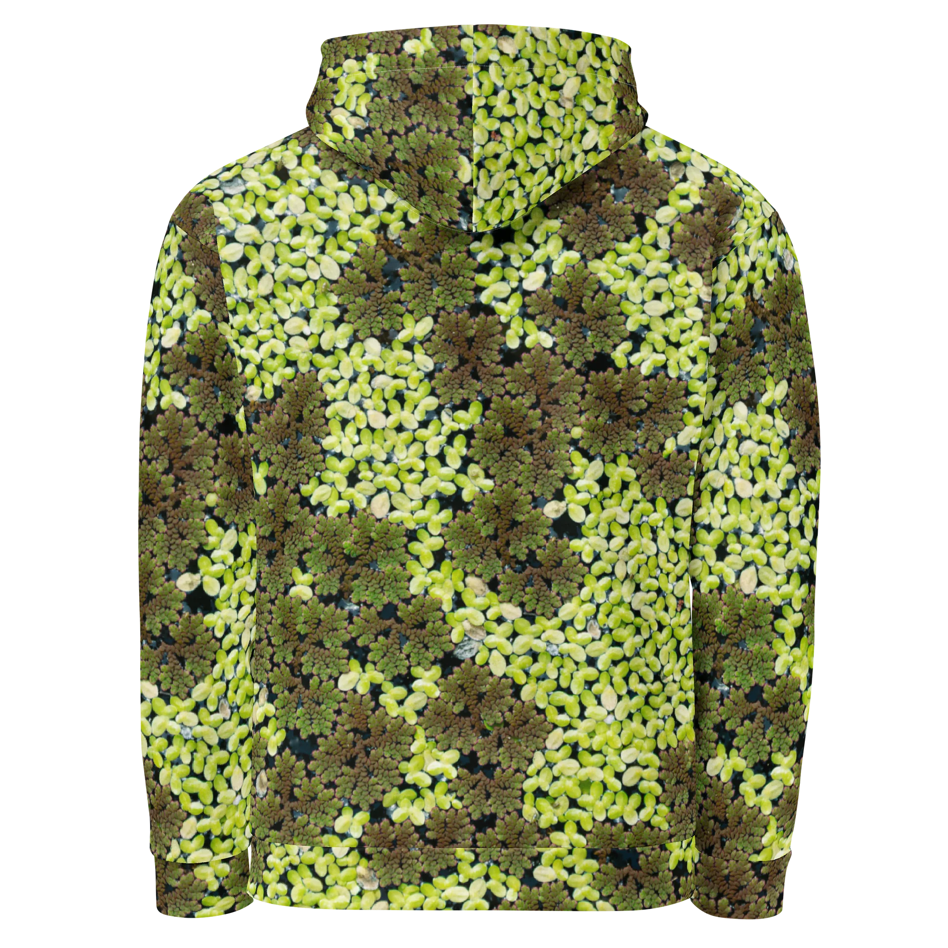 Verdant Life All-Over Print Unisex Cotton Streetwear Hoodie product image (2)